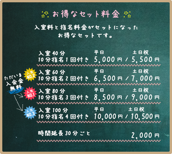 お得なセット料金